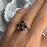 Vintage 925 Sterling Silver Garnet Ring Size 7