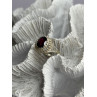 925 Sterling Silver Garnet Ring Size 5
