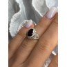 925 Sterling Silver Garnet Ring Size 5
