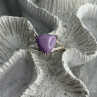 Djoy 925 Sterling Silver Lavender Jade Ring Size 10