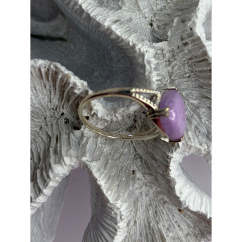 Djoy 925 Sterling Silver Lavender Jade Ring Size 10