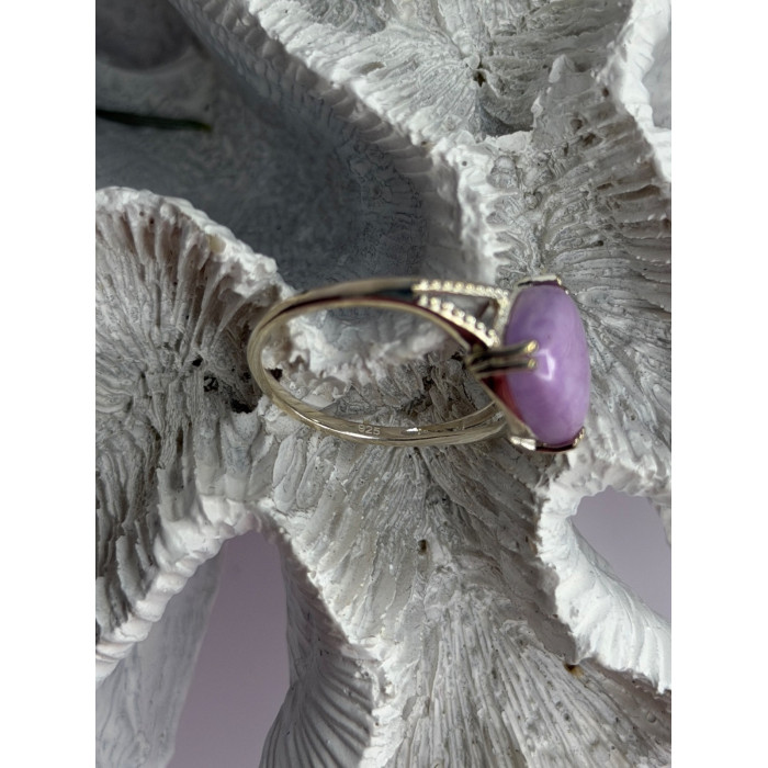 Djoy 925 Sterling Silver Lavender Jade Ring Size 10