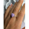 Djoy 925 Sterling Silver Lavender Jade Ring Size 10