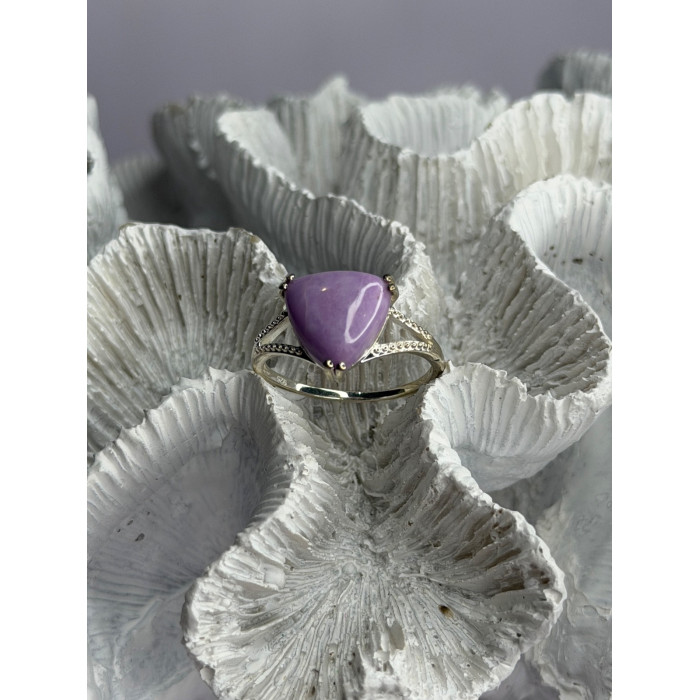 Djoy 925 Sterling Silver Lavender Jade Ring Size 10