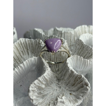 Djoy 925 Sterling Silver Lavender Jade Ring Size 10