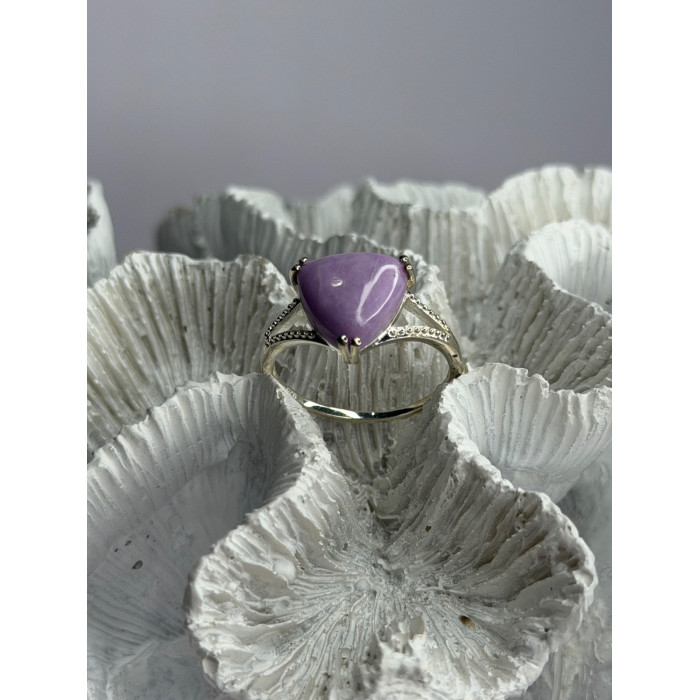 Djoy 925 Sterling Silver Lavender Jade Ring Size 10