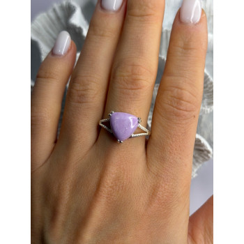 Djoy 925 Sterling Silver Lavender Jade Ring Size 10