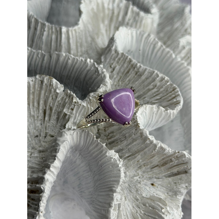 Djoy 925 Sterling Silver Lavender Jade Ring Size 10