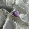 Djoy 925 Sterling Silver Lavender Jade Ring Size 10