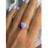 Djoy 925 Sterling Silver Lavender Jade Ring Size 10