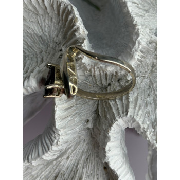 925 Sterling Silver Garnet Ring Size 8.5