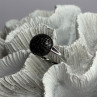 925 Sterling Silver Black Diamonds Ring Size 11