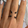 TJC 925 Sterling Silver Spinel Ring Size 10
