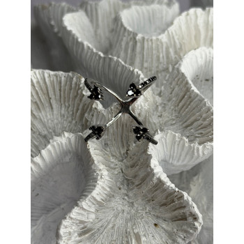 TJC 925 Sterling Silver Spinel Ring Size 10