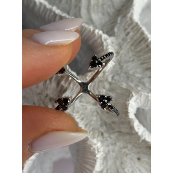 TJC 925 Sterling Silver Spinel Ring Size 10