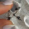 TJC 925 Sterling Silver Spinel Ring Size 10
