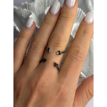 TJC 925 Sterling Silver Spinel Ring Size 10