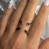 TJC 925 Sterling Silver Spinel Ring Size 10