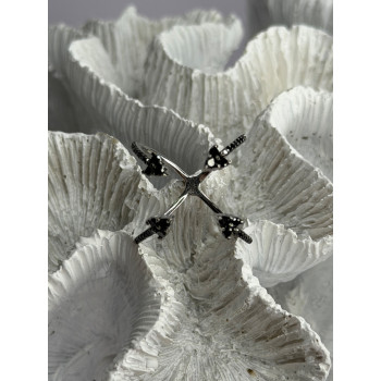 TJC 925 Sterling Silver Spinel Ring Size 10