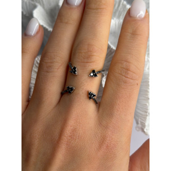 TJC 925 Sterling Silver Spinel Ring Size 10