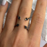 TJC 925 Sterling Silver Spinel Ring Size 10