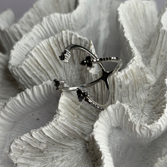 TJC 925 Sterling Silver Spinel Ring Size 10