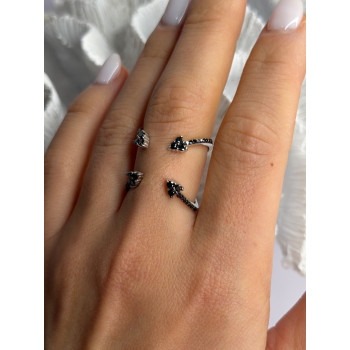 TJC 925 Sterling Silver Spinel Ring Size 10