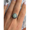 925 Sterling Silver Jadeite Ring Size 9