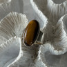 925 Sterling Silver Tigers Eye Ring Size 7