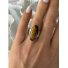 925 Sterling Silver Tigers Eye Ring Size 7