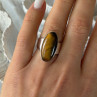 925 Sterling Silver Tigers Eye Ring Size 7