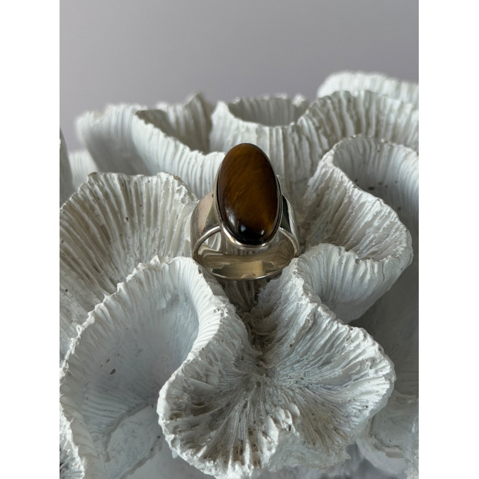 925 Sterling Silver Tigers Eye Ring Size 7