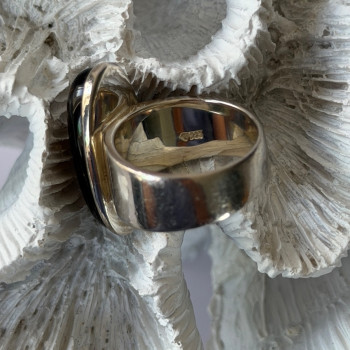925 Sterling Silver Tigers Eye Ring Size 7