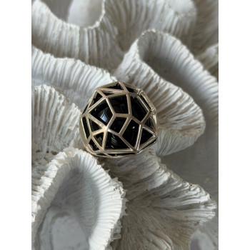 925 Sterling Silver Onyx Ring Size 7