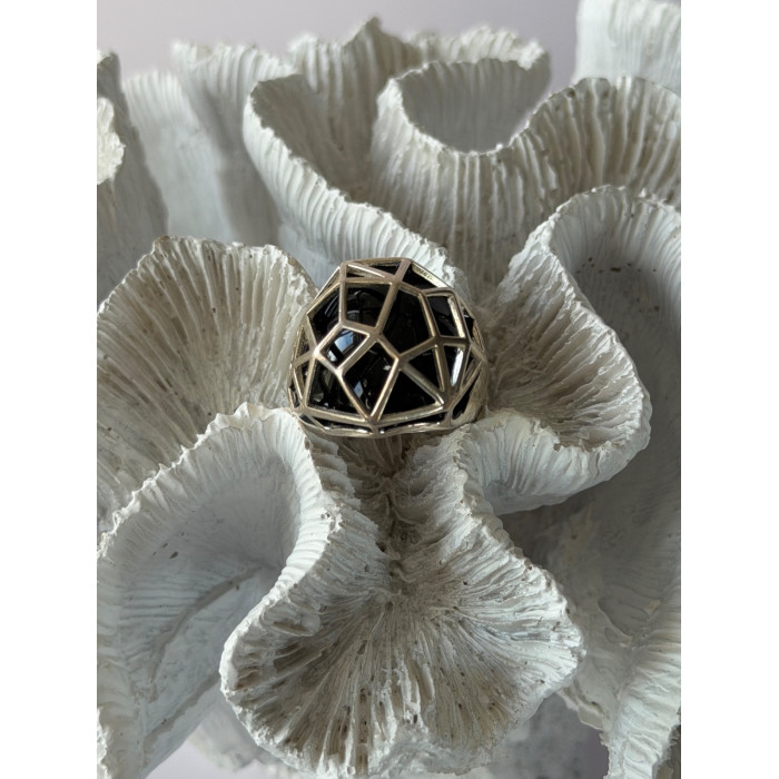 925 Sterling Silver Onyx Ring Size 7