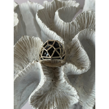 925 Sterling Silver Onyx Ring Size 7