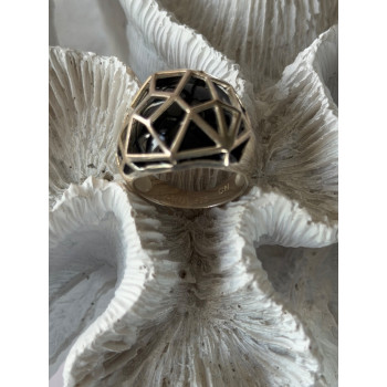 925 Sterling Silver Onyx Ring Size 7