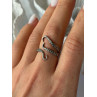 Adjustable Octopus Tentacle Wrap 925 Sterling Silver Ring Size 9