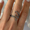 Adjustable Octopus Tentacle Wrap 925 Sterling Silver Ring Size 9
