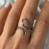 Adjustable Octopus Tentacle Wrap 925 Sterling Silver Ring Size 9