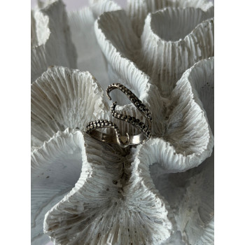 Adjustable Octopus Tentacle Wrap 925 Sterling Silver Ring Size 9