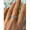925 Sterling Silver Angel Wings Cz Ring Size 9