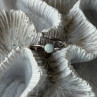 Adjustable 925 Sterling Silver Opal & Beryl Ring