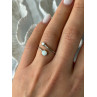 Adjustable 925 Sterling Silver Opal & Beryl Ring