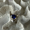 Handmade Custom 925 Sterling Silver Sapphire Ring Size 7.5