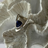 Handmade Custom 925 Sterling Silver Sapphire Ring Size 7.5