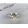 14K YELLOW GOLD SAPPHIRE & DIAMONDS RING SIZE 7.25
