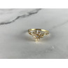 14K YELLOW GOLD SAPPHIRE & DIAMONDS RING SIZE 7.25
