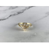14K YELLOW GOLD SAPPHIRE & DIAMONDS RING SIZE 7.25
