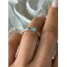 925 Sterling Silver Blue Topaz Ring Size 5.5